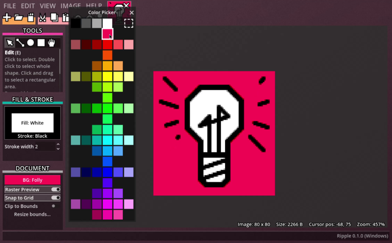 Ripple color picker